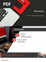 Recursion: CCC121 - Data Structures and Algorithms