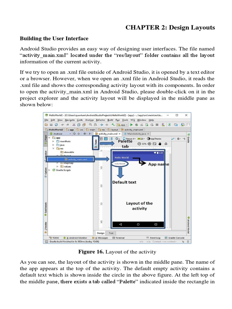 Android Studio Layout Design Guide | PDF | Android (Operating System ...