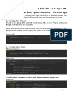 CRUD (Create, Read, Update, Dan Delete) With SQL LITE The Notes App