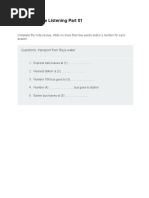 IELTS Listening Practice 01