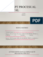 Curs 1 - Drept Procesual Fiscal