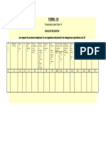 FORM - 19: Health Register (In Respect To Persons Employed in Occupations Declared To Be Dangerous Operations U/s 87