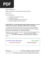 ASSIGNMENT 3: All The Following Questions/ Gapped Summary Etc. Are To Be Done in The Notebook or File Paper, If The Former Is Unavailable