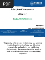 Principles of Management (BBA 131) : Unit 3. Organising