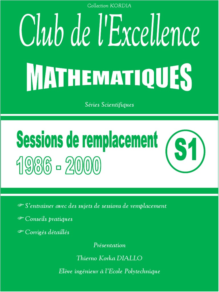 Iparcours 4ème Corrigé Pdf Annale Bac S1 Remp (Korka) | PDF | Coordonnées cartésiennes | Afrique