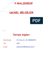 Yapi Malzemes Genel Blgler