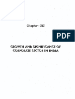 Growth Amd Significance of Corporate Sector in India: Chapter - 333