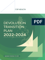 CY 2022 2024 DOH Devolution Transition Plan