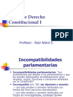 Curso Derecho Constitucional I: Incompatibilidades parlamentarias