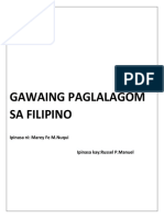 Gawaing Paglalagom Sa Filipino