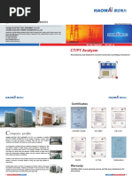 Brochure For CTPT Analyzer