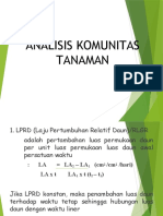 Analisis Komunitas Tanaman