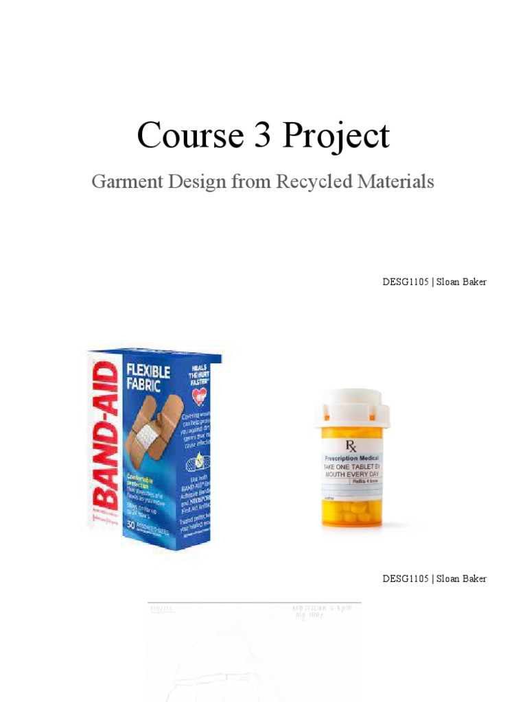 Course 3 Project: Garment Design From Recycled Materials | PDF