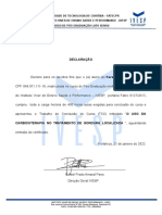 Declaração de Conclusão de Curso - Karen Kathrine Nogueira - Esteta 1 CG