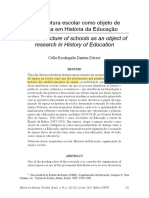 Arquitetura escolar como espaço de pesquisa histórica