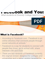 Facebook and You:: What Students at Diversity College Need To Know