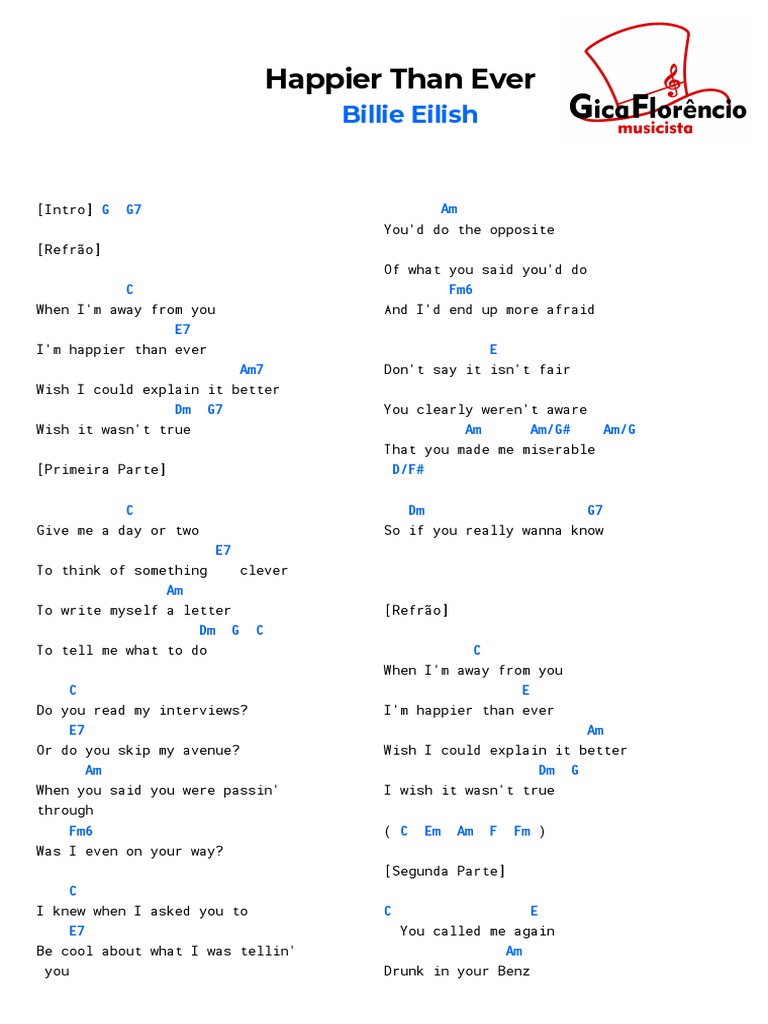 Happier Than Ever Uke PDF