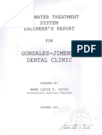 Gonzales-Jimenez Dental Clinic Wastewater Report