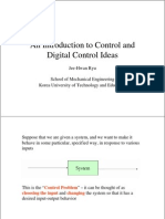 An Introduction To Control and Digital Control Ideas: Control Problem Choosing The Input Changing