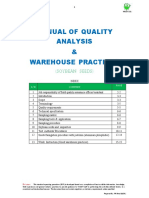 Manual of Quality Analysis & Warehouse Practices: (Soybean Seeds)