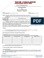 Learning Module in General Mathematics: Quarter 1 - Week 5