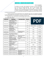 Traffic Notification For One Way Restriction in Kolkata City