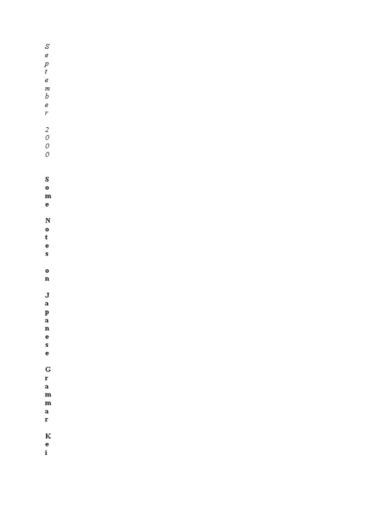 Japanese Grammar | PDF | Lexical Semantics | Semantic Units