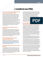 Cannabis For Medical Use FAQ: Published