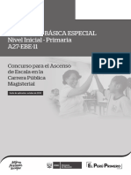 Educación Especial: Concurso para el Ascenso de Escala en la Carrera Pública Magisterial