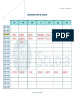 Modello | Timetable Settimanale Copia