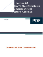 Lecture 03 - Introduction To Steel Structures (Demarits of Steel Construction)