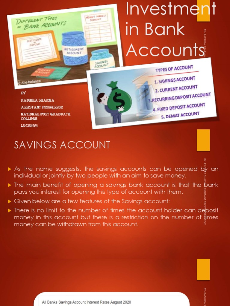 Types of Bank Accounts Explained | PDF | Economies | Investing