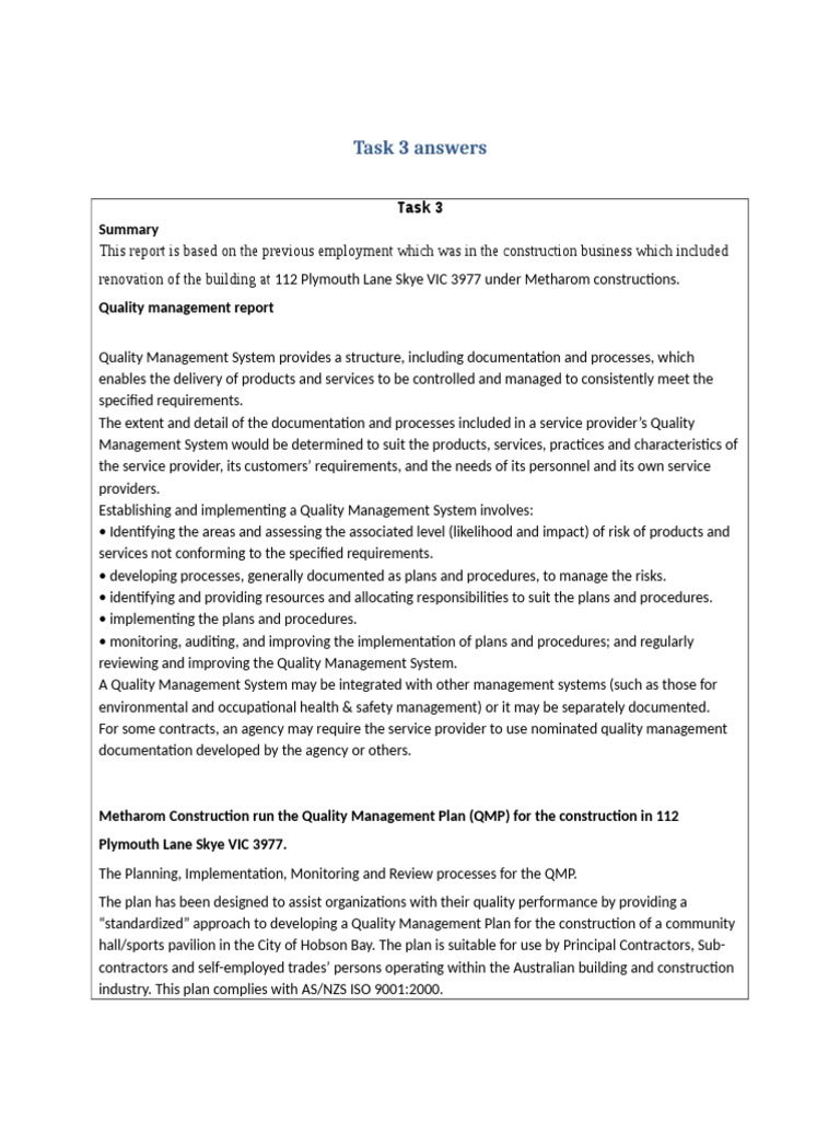 Quality Management in Construction Projects | PDF | Quality Management ...