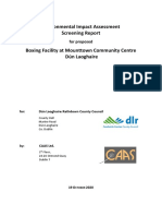 EIA Screening For Boxing Facility at Mounttown Community Centre