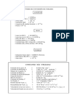 Unidades Físicas y Constantes