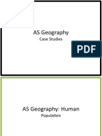 As Geography - Case Studies