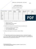 Test Clasa a 8a Indicativ