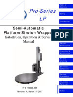 Pro-Series LP: Semi-Automatic Platform Stretch Wrapper Installation, Operation & Service Manual