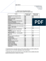 Tuition fees for Non Eu Students