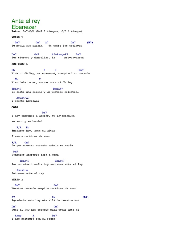 Letra y acordes de 