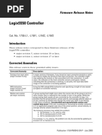 Logix5550 Controller: Firmware Release Notes