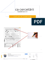 Etica Cercetării - Curs 1 Si Curs 2