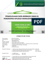 Teknis Pengelolaan Data SIMAS Dan AMM - SULTRA