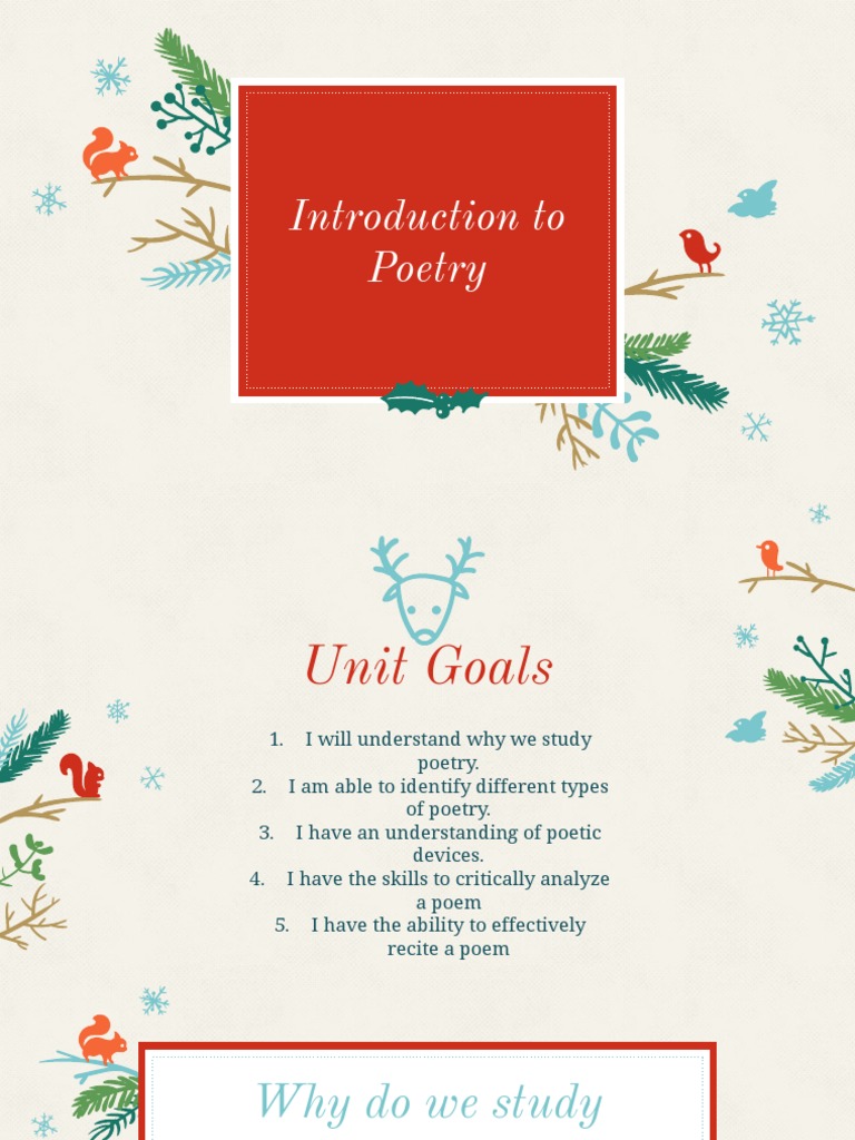 Introduction To Poetry Unit PDF Poetry Metaphor