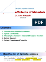 MSE 432 - Optical Coefficients - Part 2