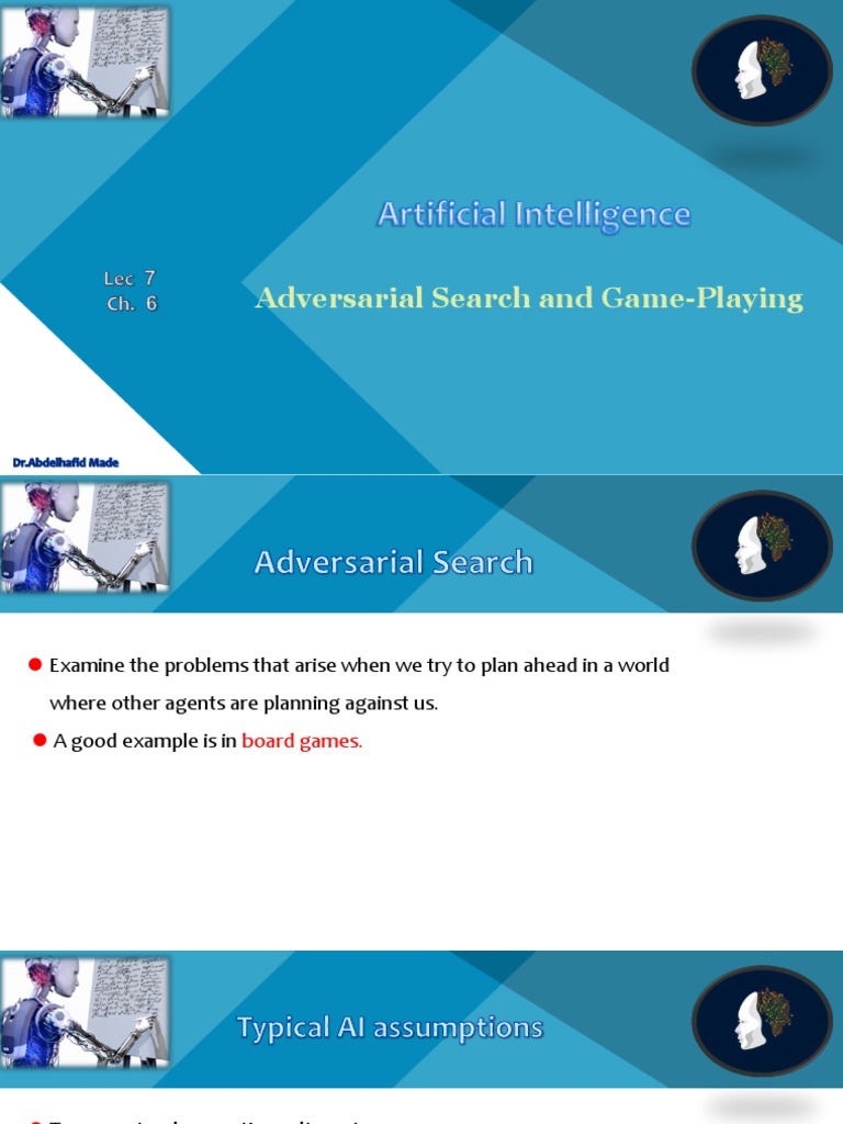 Adversarial Search and Game-Playing | PDF | Computer Science | Applied ...