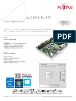 Fujitsu Mainboard D3240-B ATX: Data Sheet