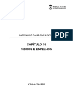 Caderno de Encargos SUDECAP Cap. 16 Vidros e Espelhos