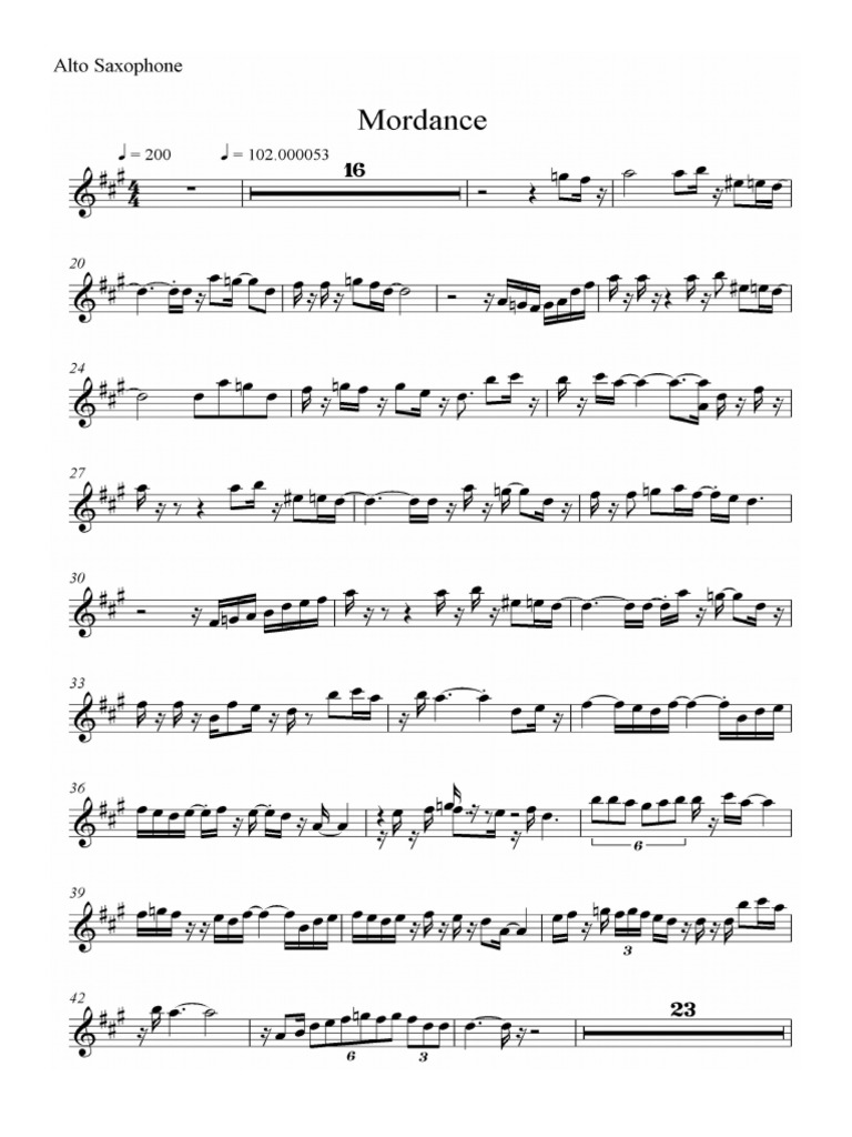 Morning Dance Sax Alto