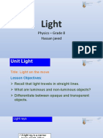 Light: Physics - Grade 8 Hassan Javed